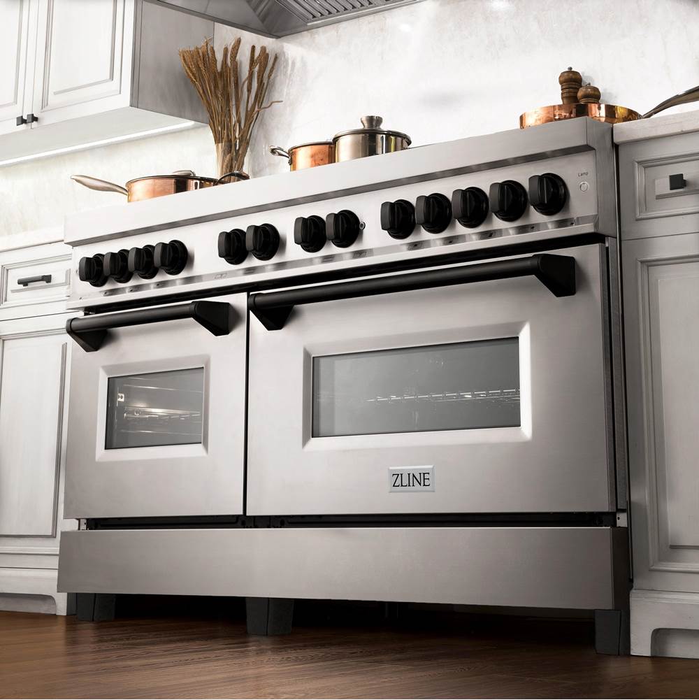 Autograph Edition 60'' 7.4 cu.' Dual Fuel Range with Gas Stove and Electric Oven in Stainless Steel with Champagne Bronze Accents