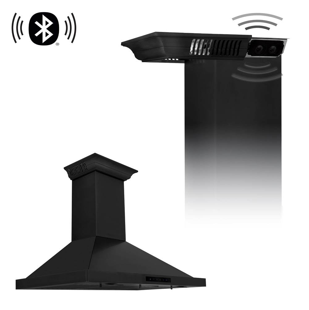 Black Stainless Steel BSKBN With Built in CrownSound Bluetooth Speakers
