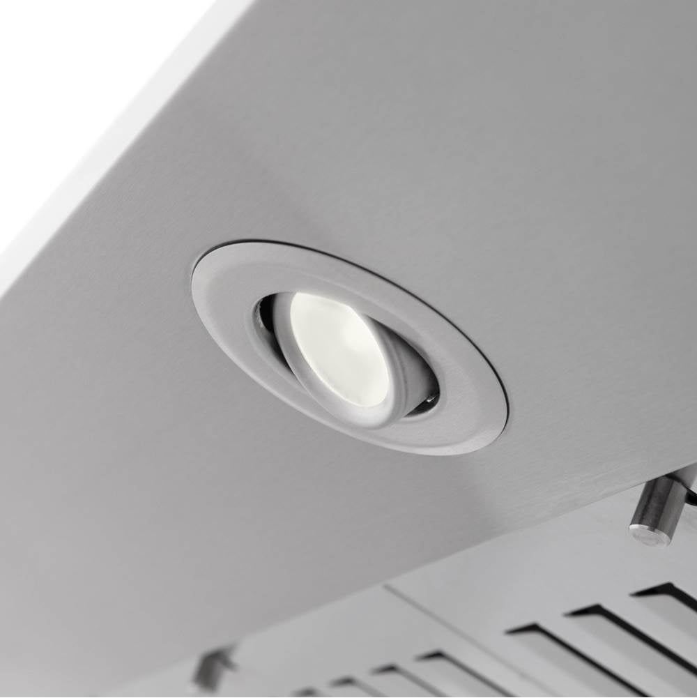 36'' Wall Mount Range Hood in Stainless Steel with Built-in CrownSound Bluetooth Speakers