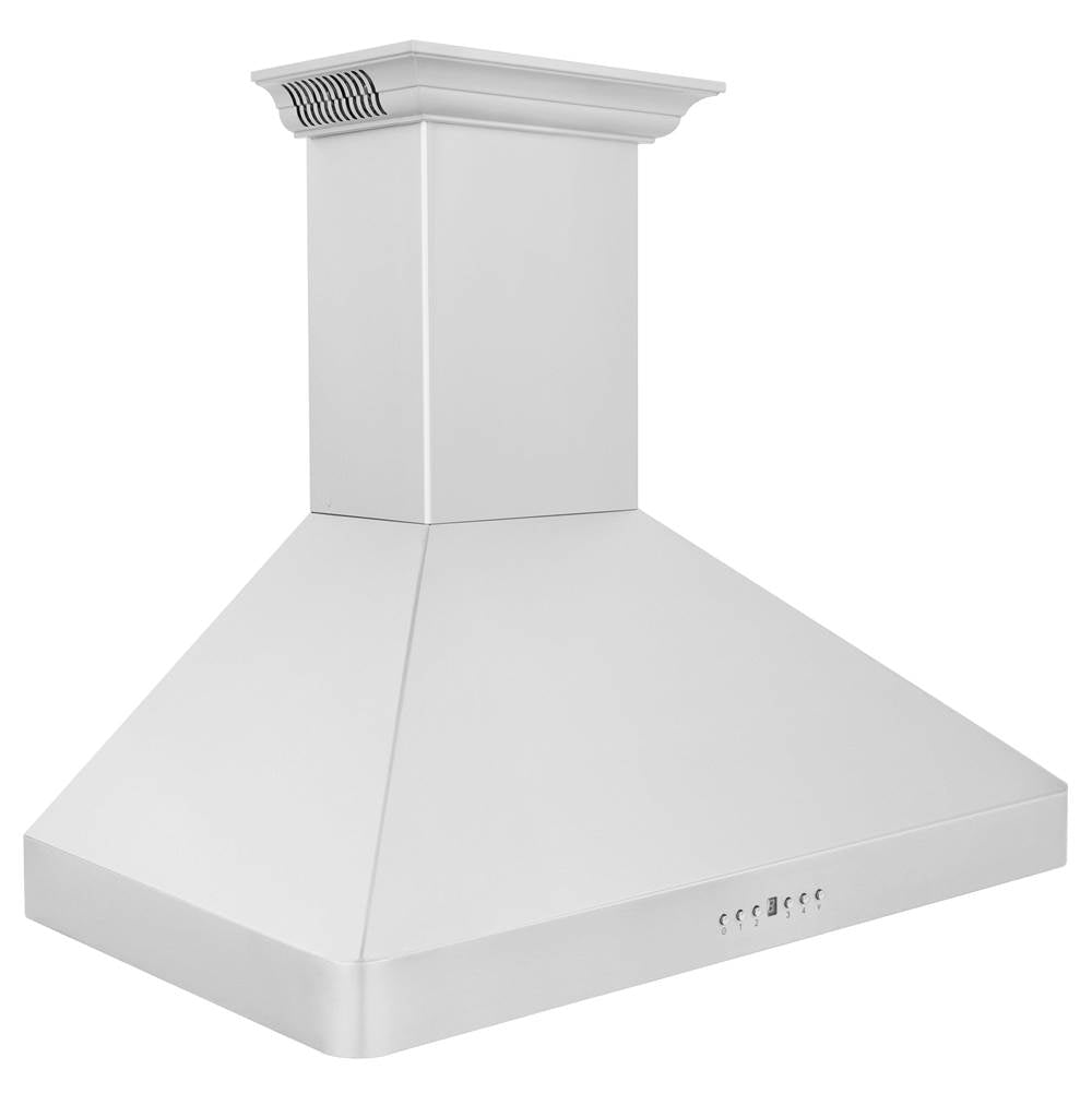 30'' Wall Mount Range Hood in Stainless Steel with Built-in CrownSound Bluetooth Speakers (KF2CRN-BT)