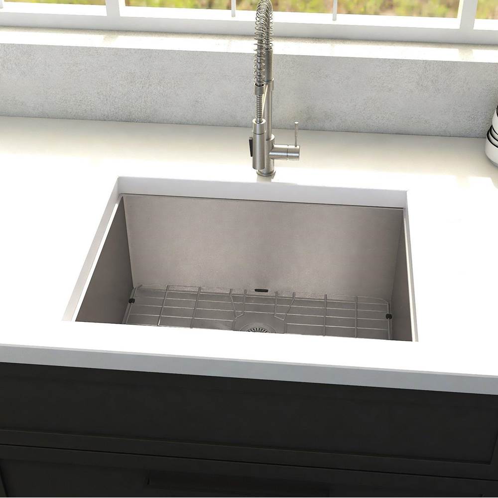 Meribel 23'' Undermount Single Bowl Sink in Stainless Steel