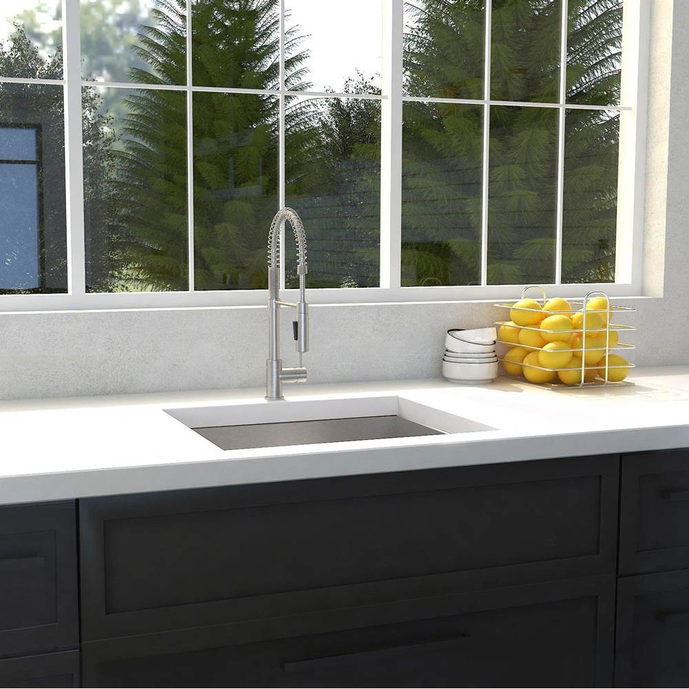 Meribel 23'' Undermount Single Bowl Sink in Stainless Steel