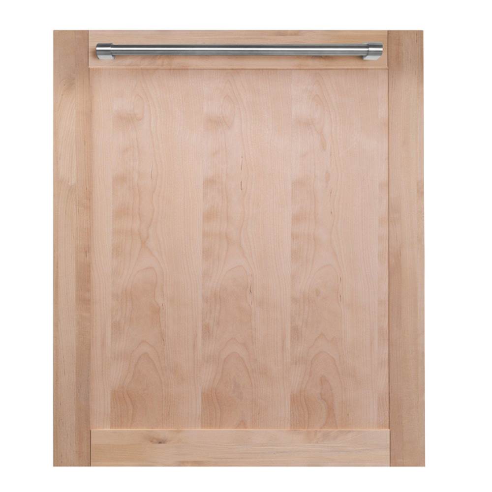 Z-Line - 24'' Top Control Dishwasher in Unfinished Wood with Stainless Steel Tub and Traditional Style Handle - Unfinished Wood
