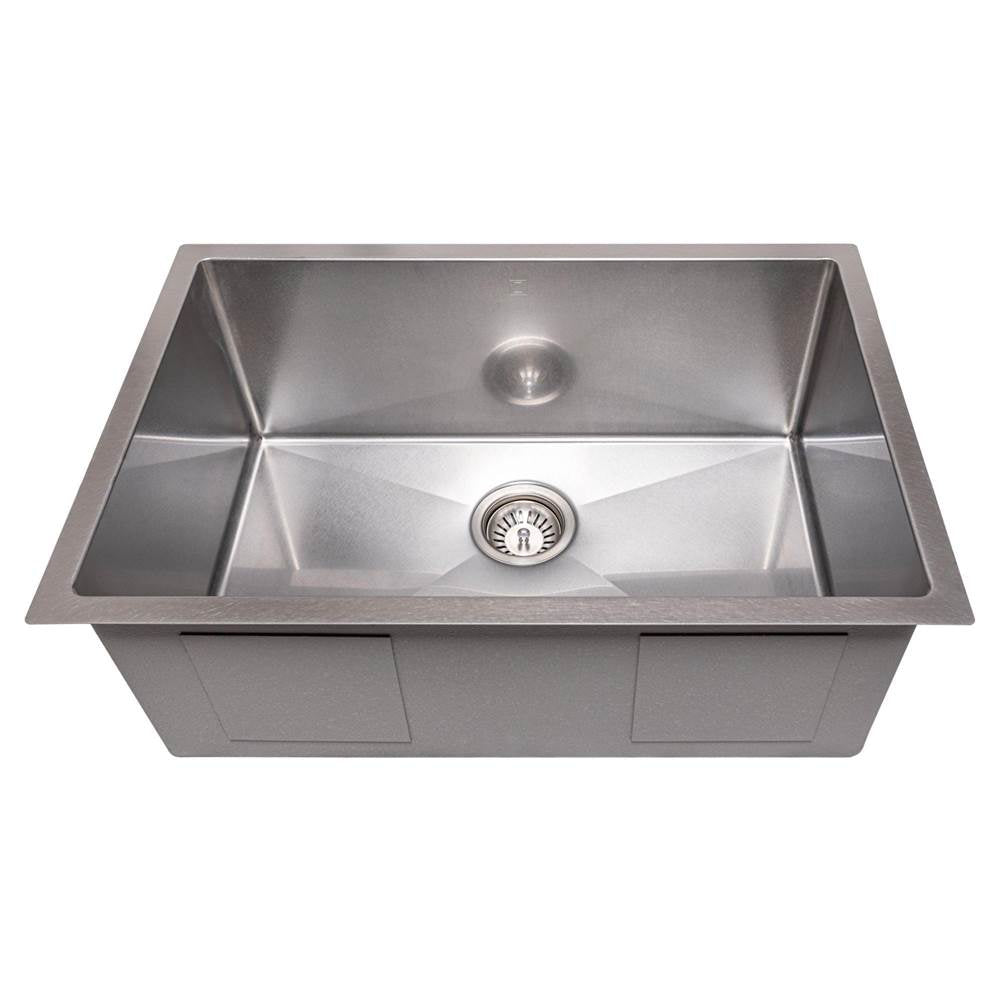 Meribel 27'' Undermount Single Bowl Sink in Stainless Steel