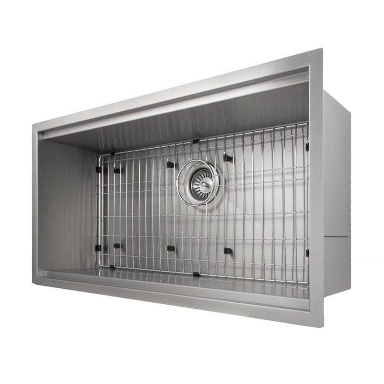 Garmisch 33'' Undermount Single Bowl Sink in Stainless Steel with Accessories