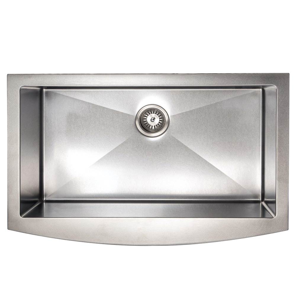 Vail Farmhouse 33'' Undermount Single Bowl Sink in Stainless Steel