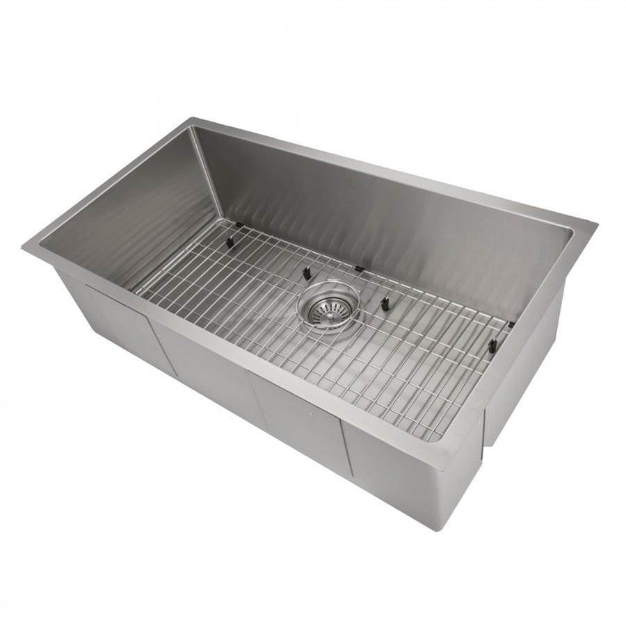 Z-Line - Meribel 36'' Undermount Single Bowl Sink in Stainless Steel - Stainless Steel