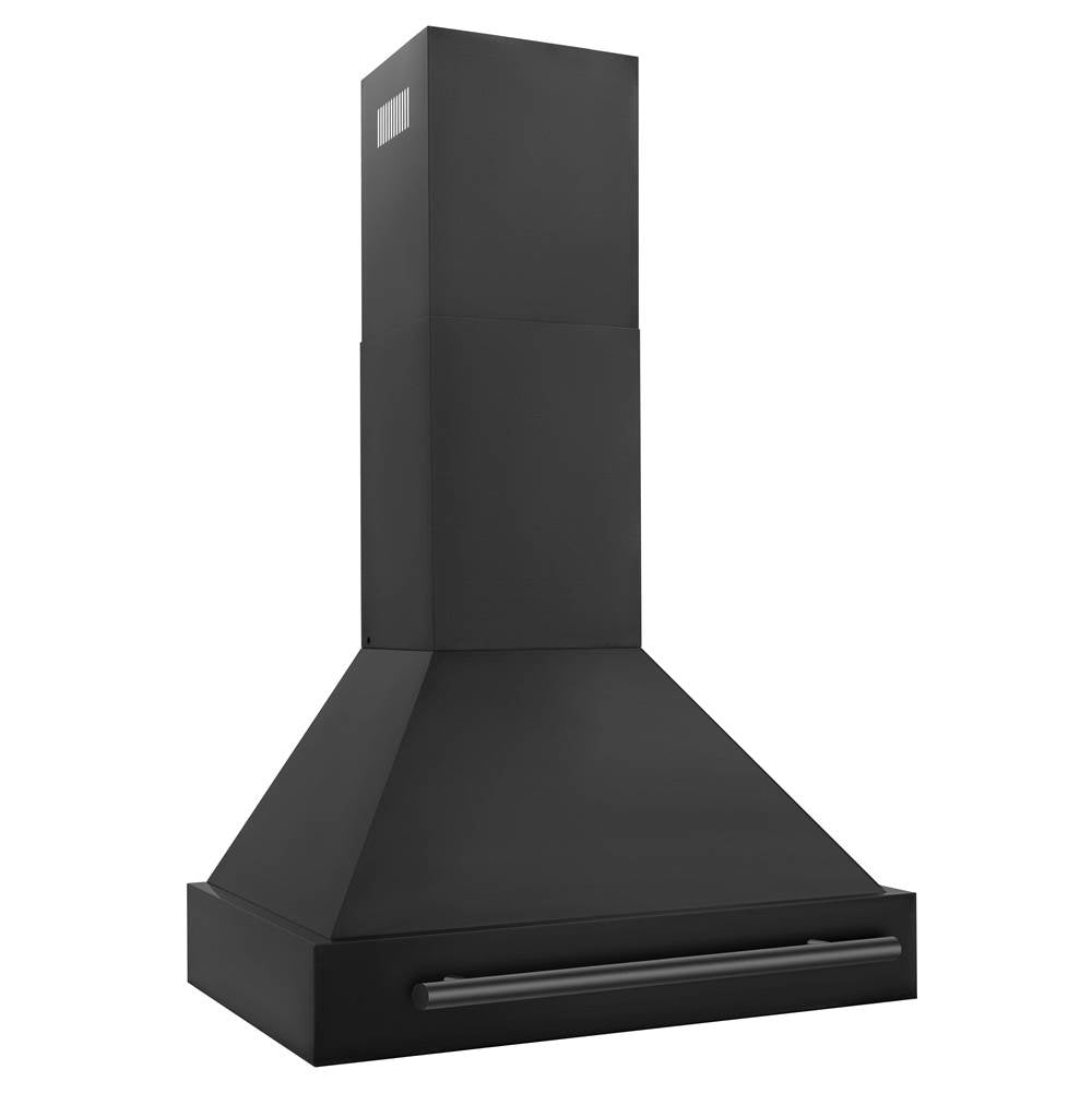 30'' Black Stainless Steel Range Hood with Black Stainless Steel Handle (BS655-30-BS)