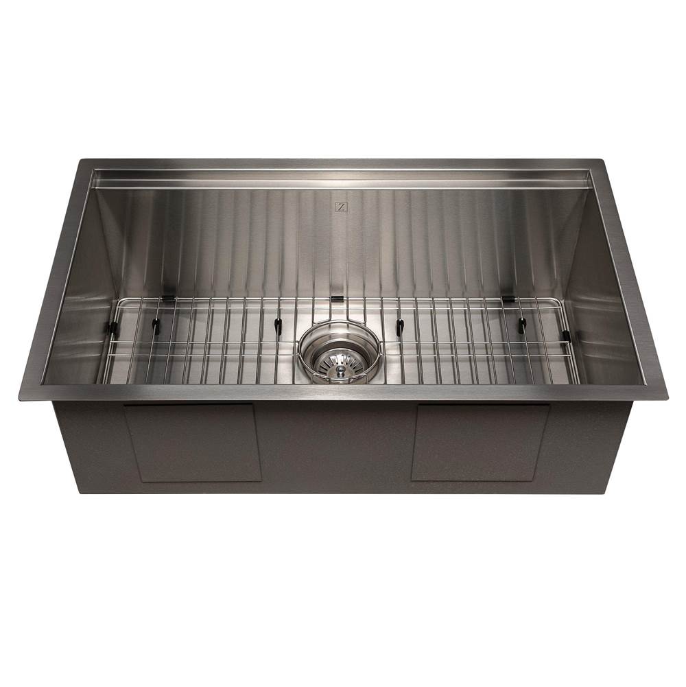 Garmisch 30'' Undermount Single Bowl Sink in Stainless Steel with Accessories