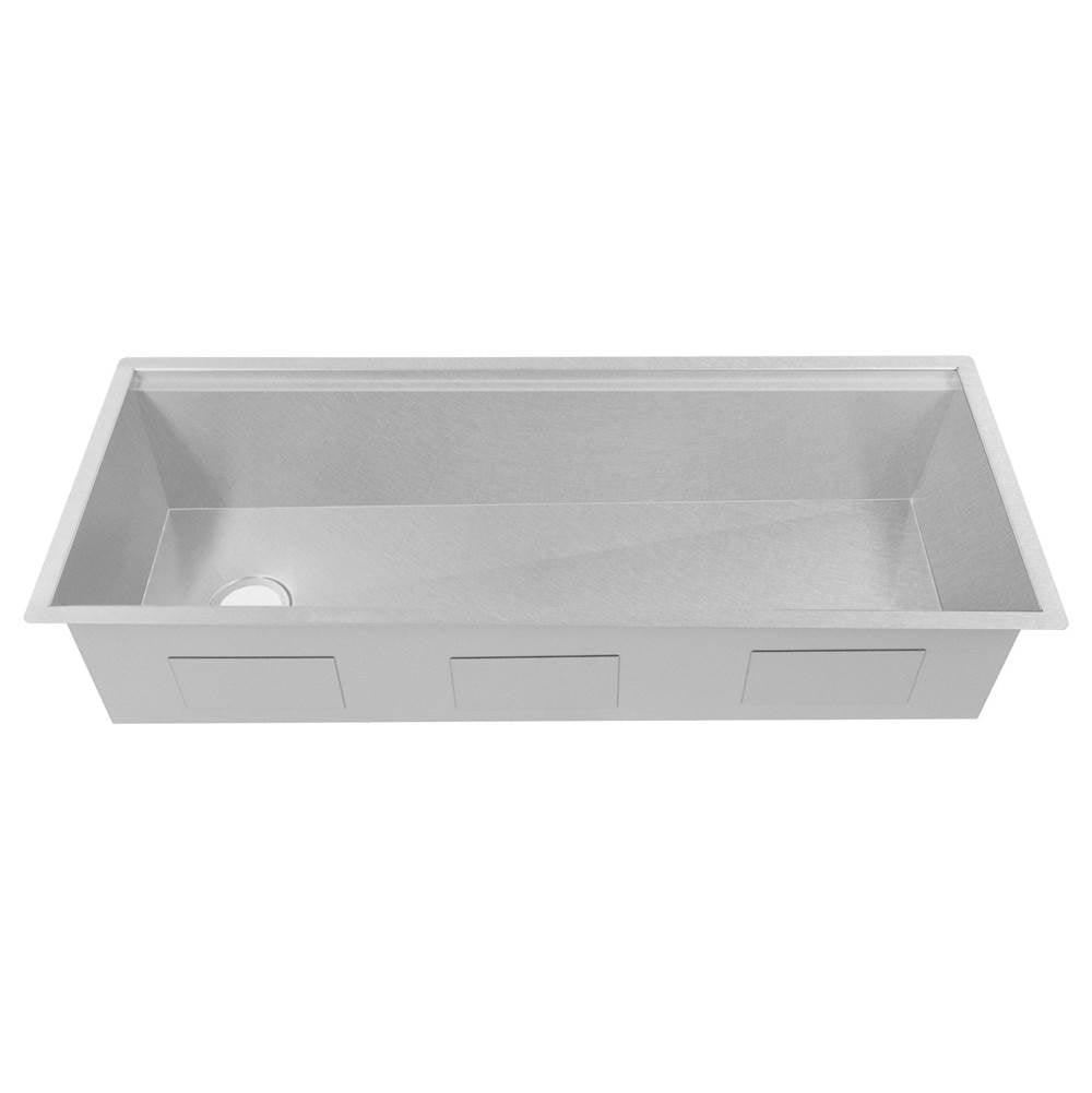 Garmisch 43'' Undermount Single Bowl Sink in DuraSnow Stainless Steel with Accessories S)