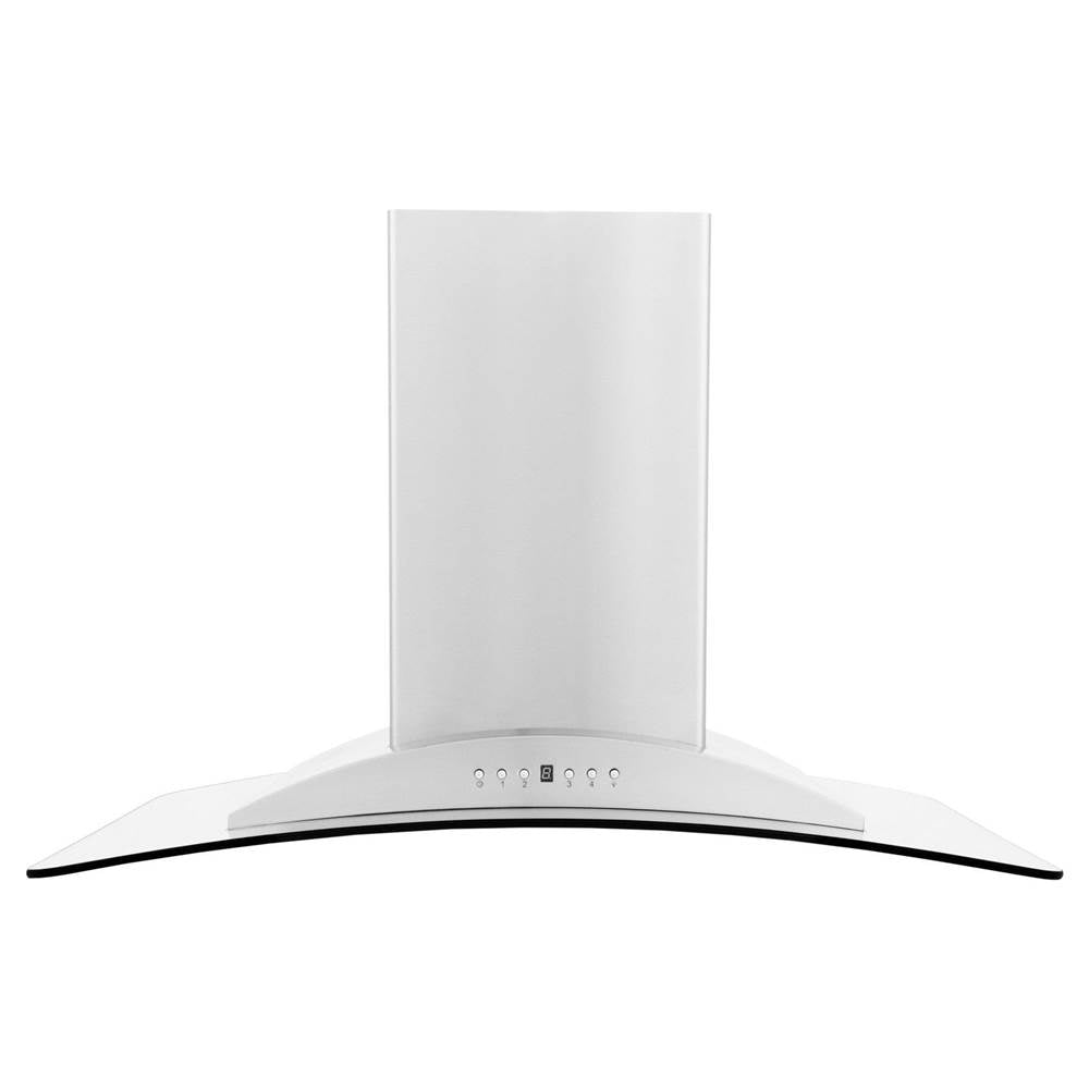 36'' Island Mount Range Hood in Stainless Steel & Glass