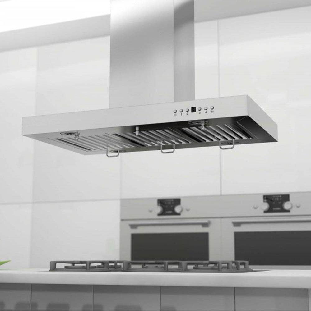 48'' Island Mount Range Hood in Stainless Steel