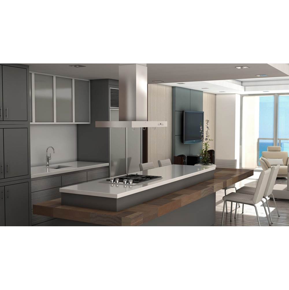 48'' Island Mount Range Hood in Stainless Steel