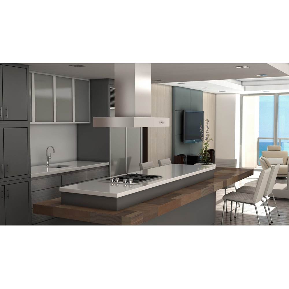 48'' Outdoor Island Mount Range Hood in Stainless Steel