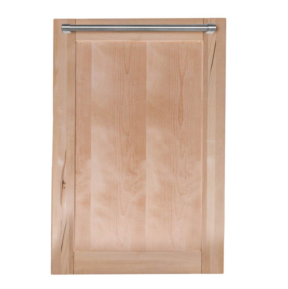 Z-Line - 18'' Top Control Dishwasher in Unfinished Wood with Stainless Steel Tub and Traditional Style Handle - Unfinished Wood