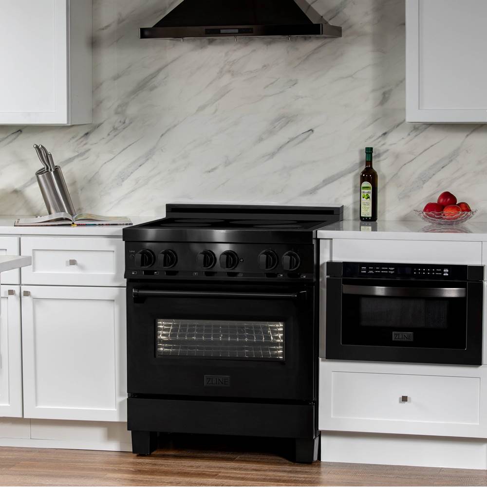 30'' 4.0 cu. ft. Induction Range with a 4 Element Stove and Electric Oven in Stainless Steel