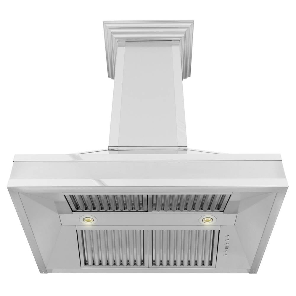 DuraSnow Mirrored Wall Range Hood 655MR