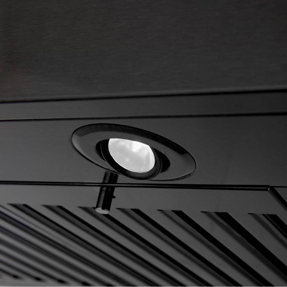 36'' Wall Mount Range Hood in Black Stainless Steel