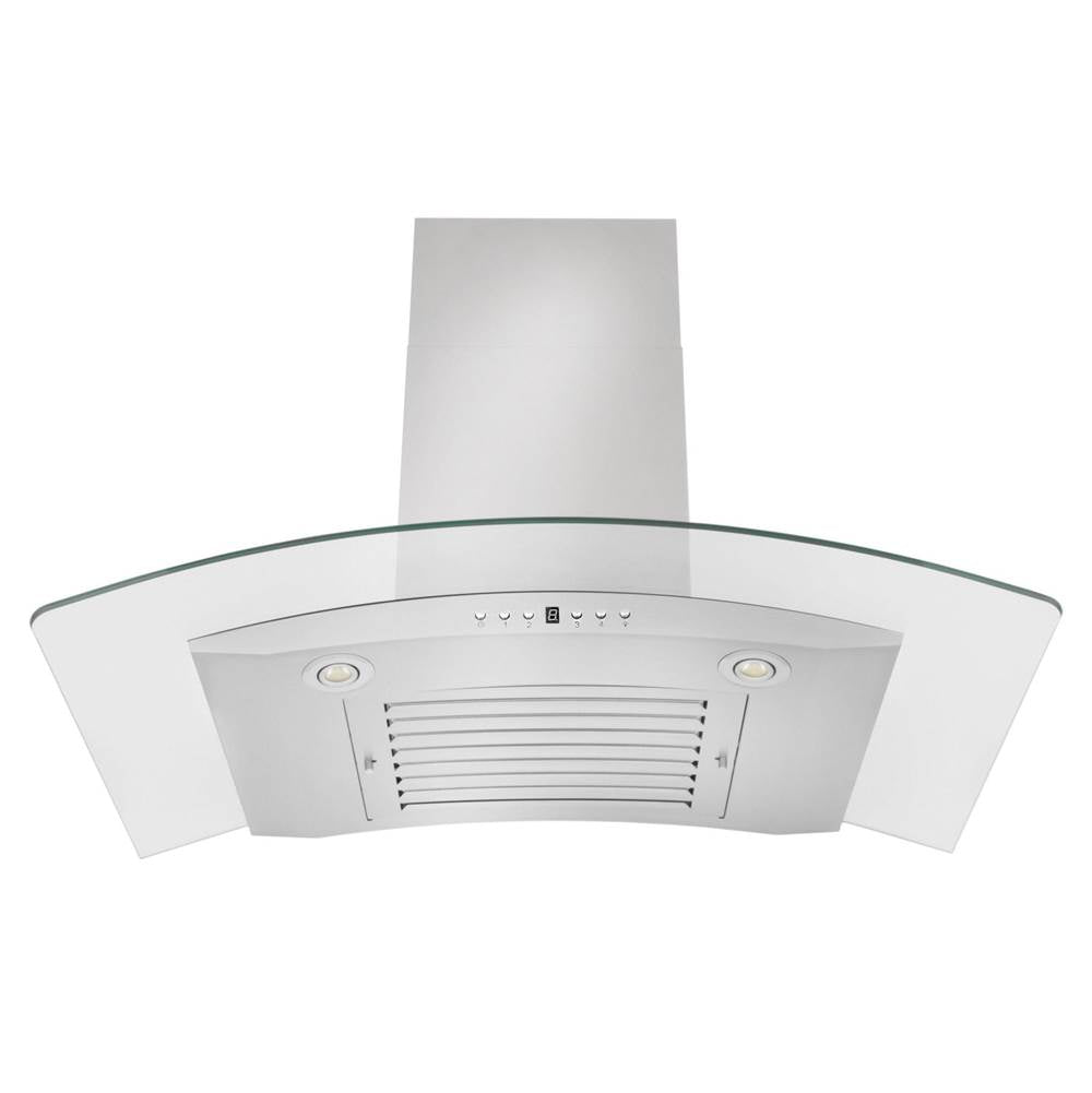 Z-Line - 48'' Wall Mount Range Hood in Stainless Steel & Glass
