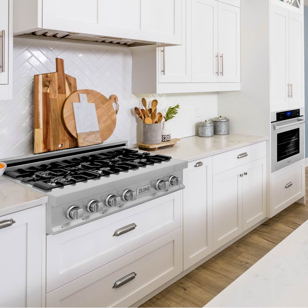 Kitchen Package with 36'' Stainless Steel Rangetop and 30'' Single Wall Oven