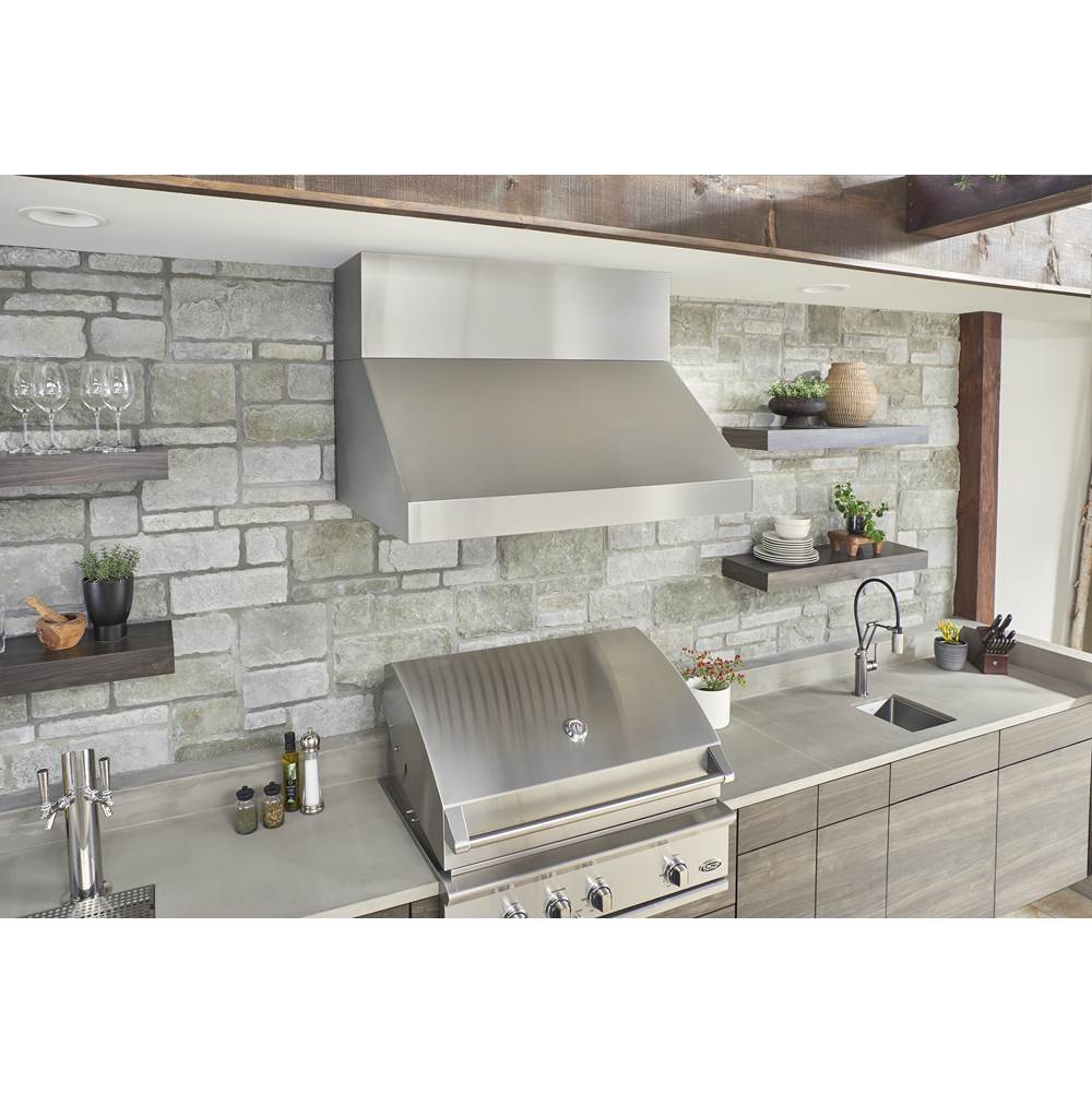 Cypress Wall Outdoor, 54in, LED, SS, 1200 CFM