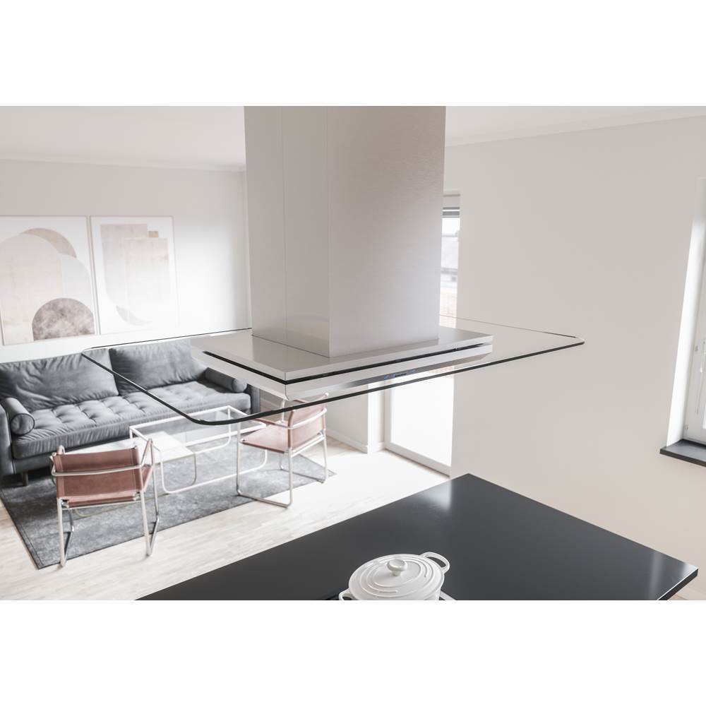 Verona, Island, 90cm, SS and Glass, LED, ACT