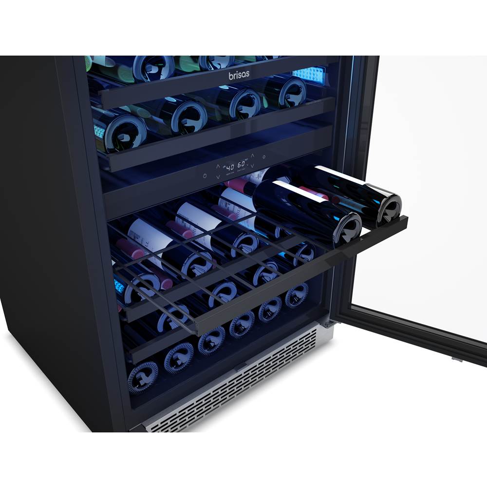 Brisas Wine Cooler, 24in UC, SS+Gls, Rvs Dr, 2Z
