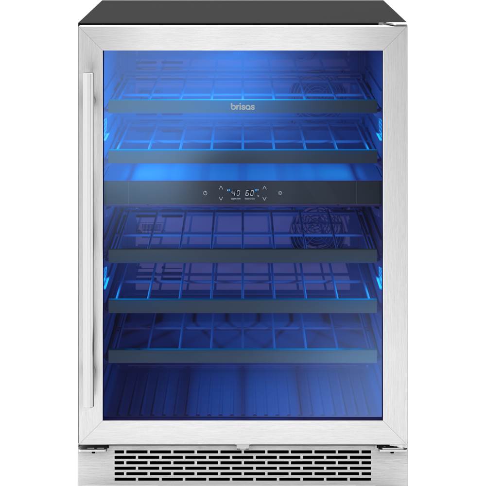 Brisas Wine Cooler, 24in UC, SS+Gls, Rvs Dr, 2Z