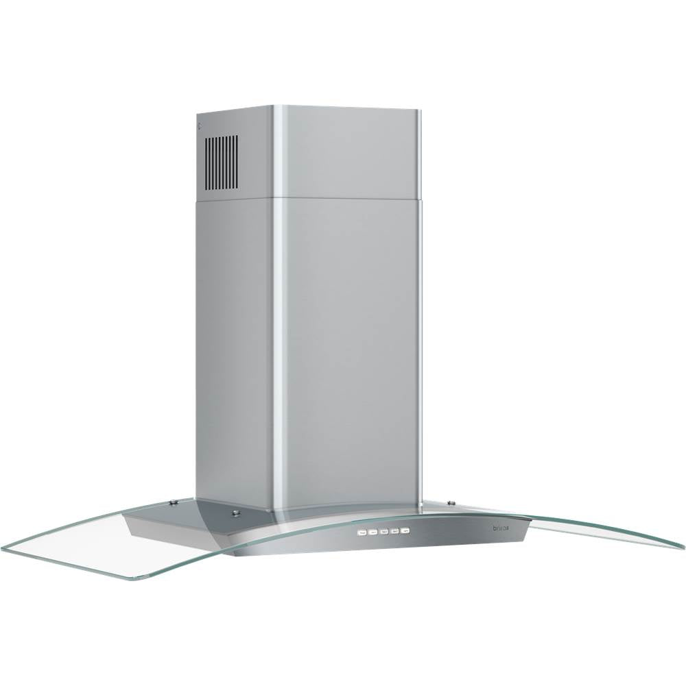 Brisas Curved Glass Wall, 36'' G, ACT, LED