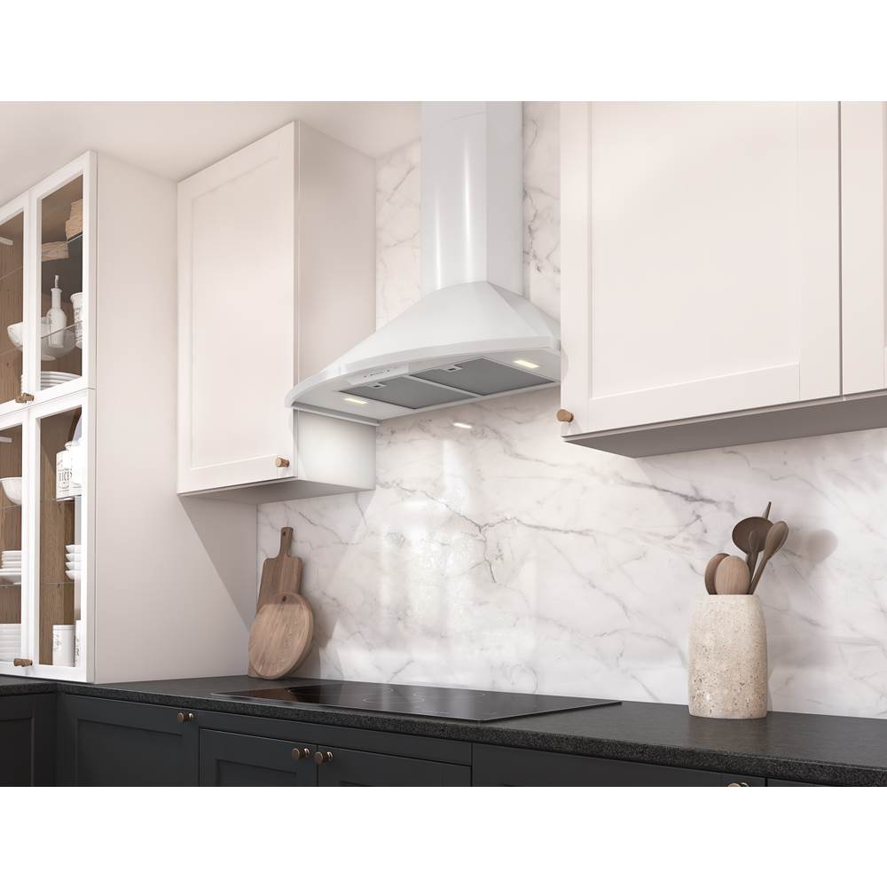 Savona Wall, 30in, Black, LED, 600 CFM w/ACT