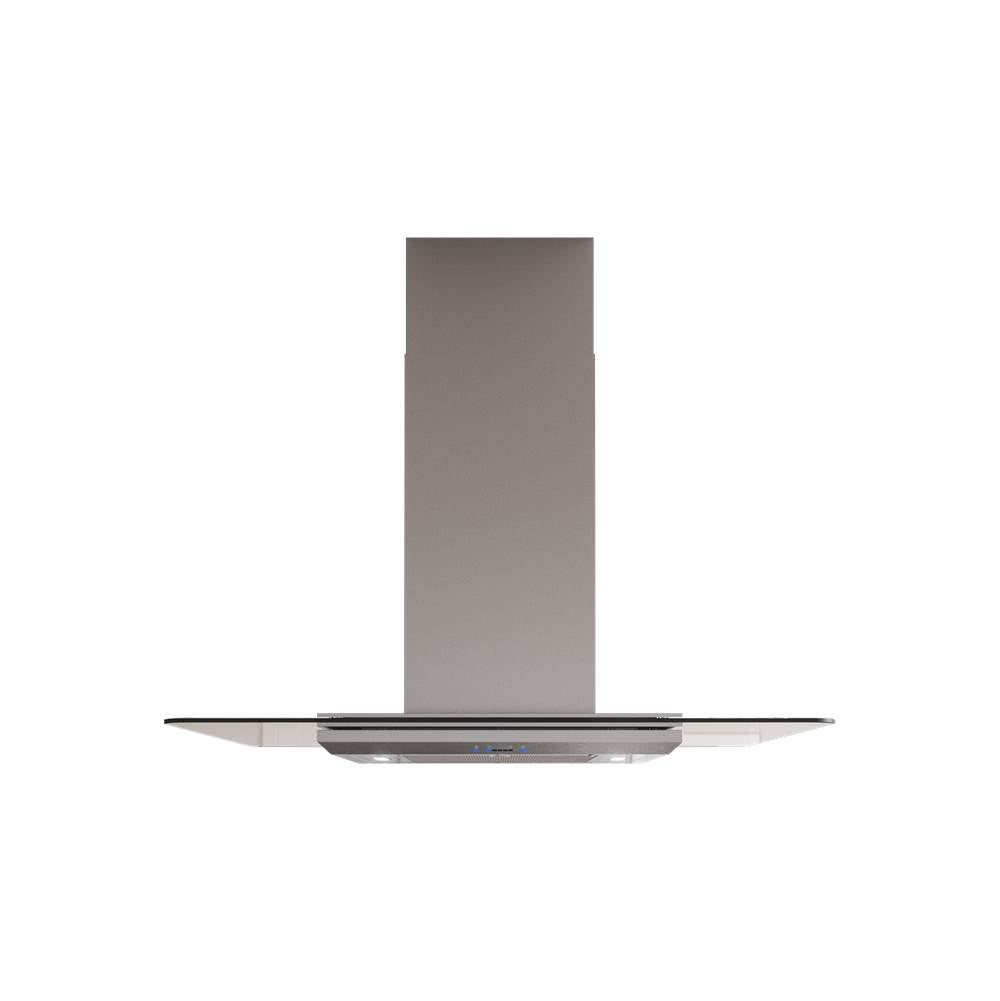 Zephyr - Verona, Island, 90cm, SS and Glass, LED, ACT - Stainless Steel