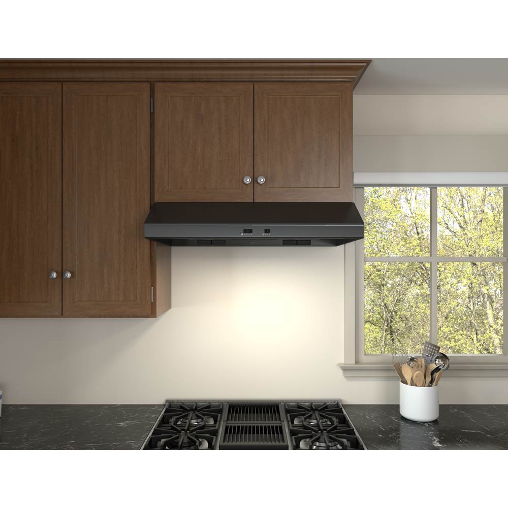 Cyclone, Under Cabinet, 30'', Black, 600 CFM