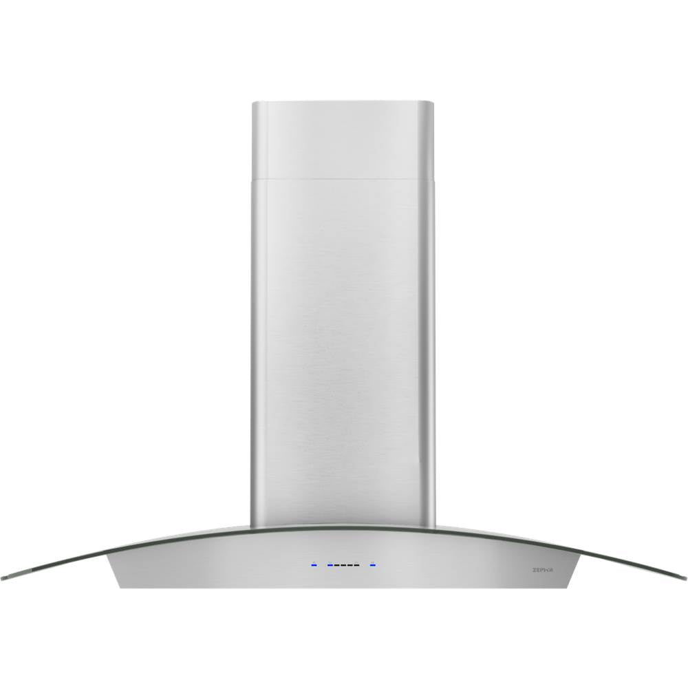 Zephyr - Ravenna Wall, 90cm, SSPlusClear Glass, LED - Stainless Steel Plus Glass
