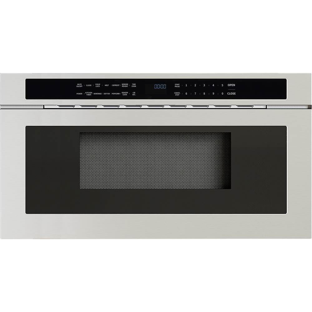 Zephyr - Microwave Drawer, 30in, Built-In, SS, 1.2 cu. ft. - Stainless Steel