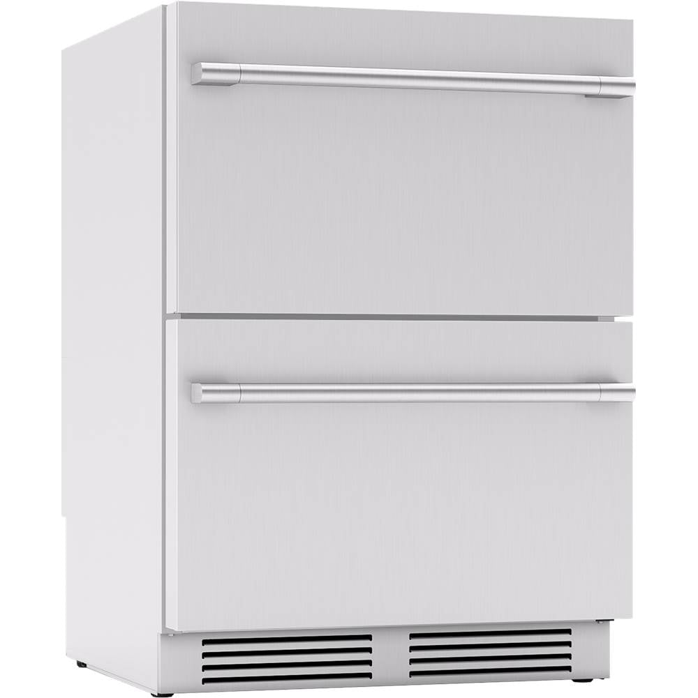 Presrv Refrigerator Drawers, 24in Compact, Outdoor, SS, 2 Zone