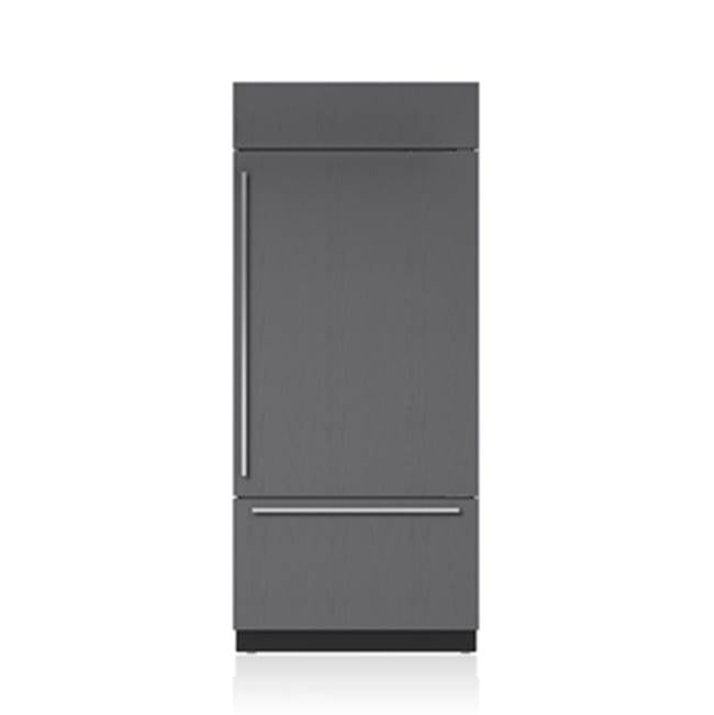 SubZero 36' BUILT-IN, OVER-UNDER, INTERNAL DISPENSER, OVERLAY, RIGHT HINGE