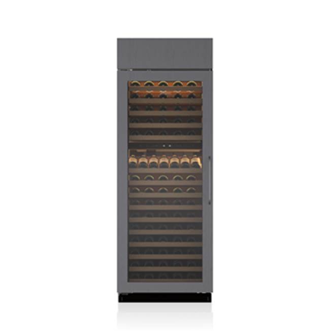 SubZero 30' WINE STORAGE, GLASS DOOR, OVERLAY, RIGHT HINGE