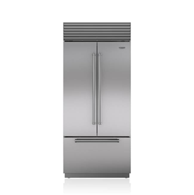 SubZero 36' BUILT-IN, FRENCH DOOR, SS, TUBULAR HANDLE