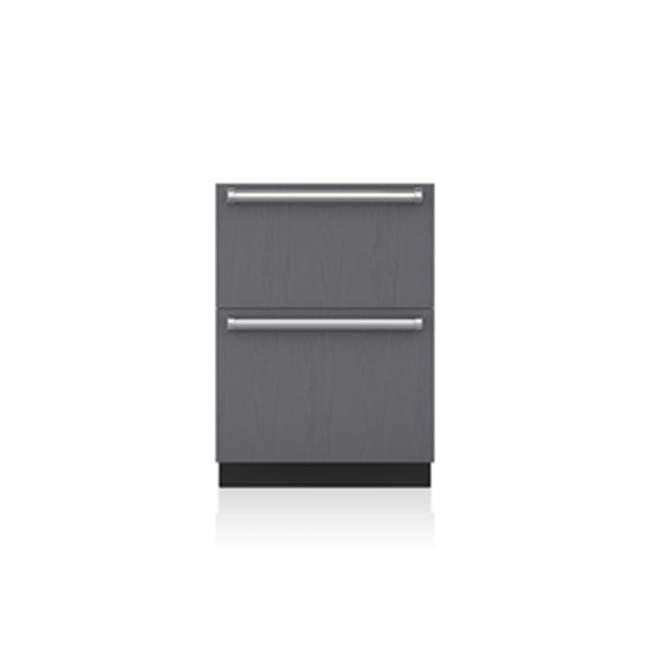 SubZero 24'' Designer Freezer Drawers with Ice Maker - Panel Ready