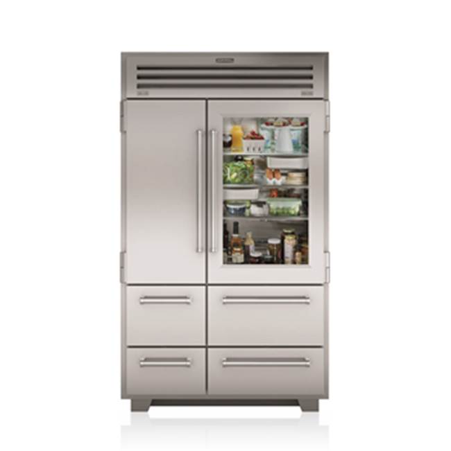 SubZero 48'' PRO Refrigerator/Freezer with Glass Door