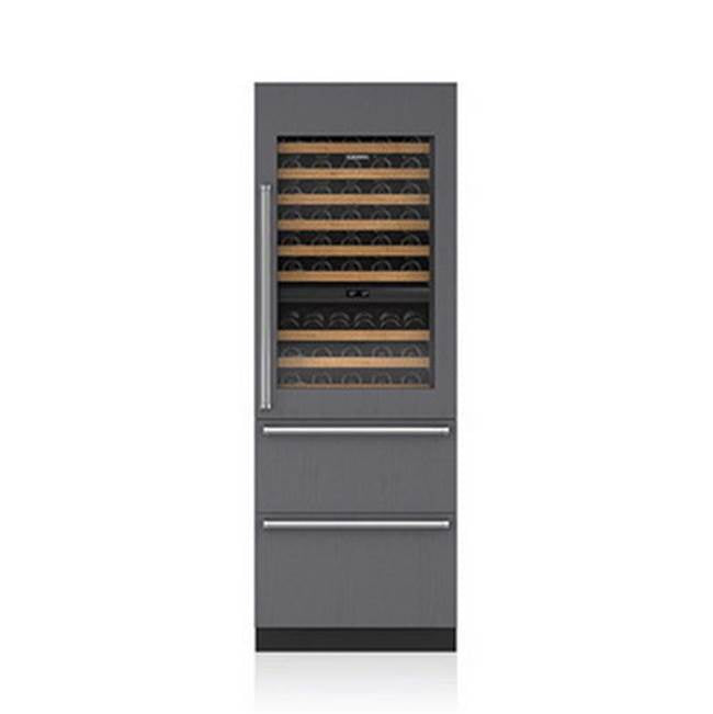 SubZero 30' INTEGRATED, WINE, ALTITUDE GLASS, BULK STORAGE, LEFT HINGE