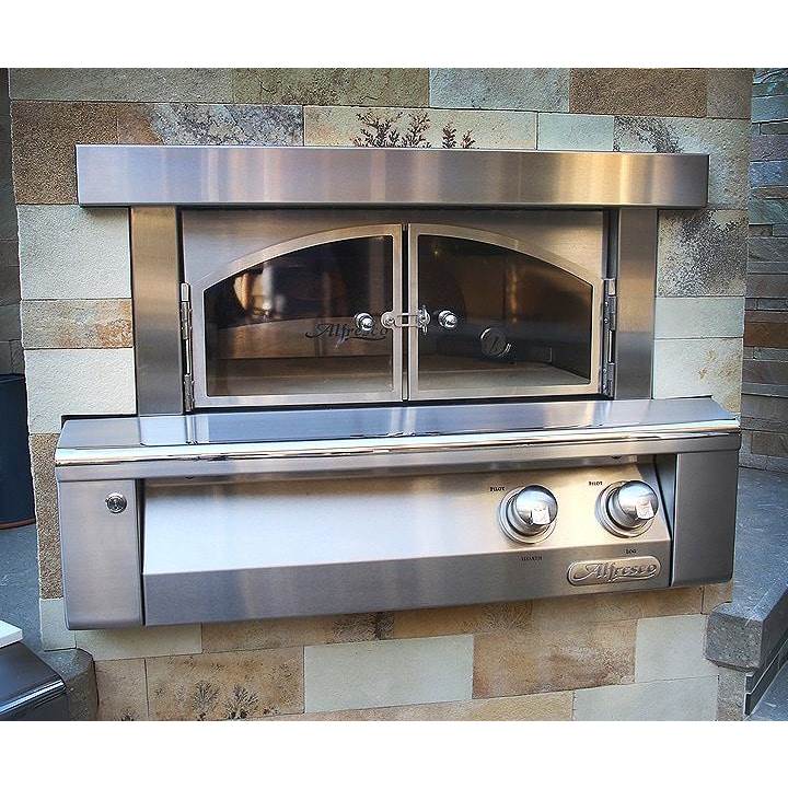 Alfresco 30'' Pizza Oven For Built-In Installations - Traffic Yellow-Gloss