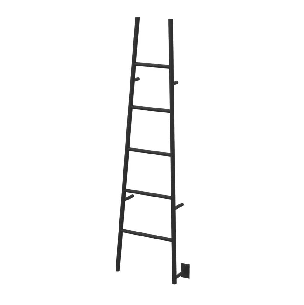 Amba Products Jeeves Model A Ladder 5 Bar Hardwired Drying Rack in Matte Black
