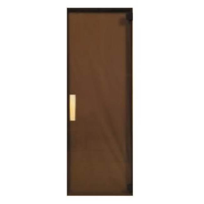 Amerec Sauna And Steam AGPL-2065 All Glass Door, LH, 20 x 65 x 8mm, Bronze,
