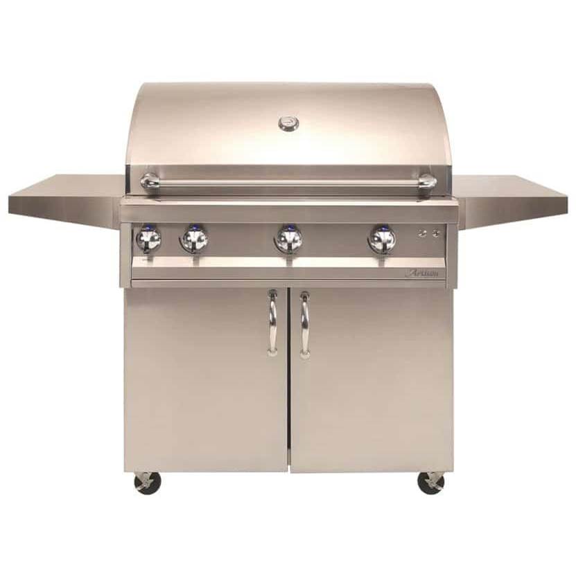 Artisan Grills 36'' 3 Burner With Rotisserie and Light and Cart