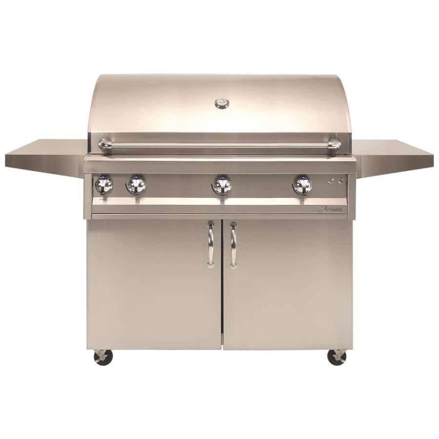 Artisan Grills 42'' 3 Burner With Rotisserie and Light and Cart