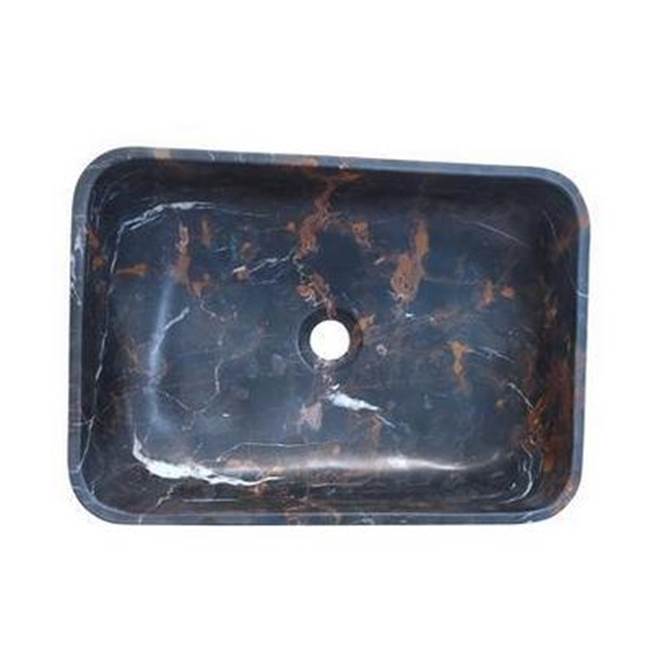 Barclay Maxton Rect Sink, 18''Honed King Gold Marble