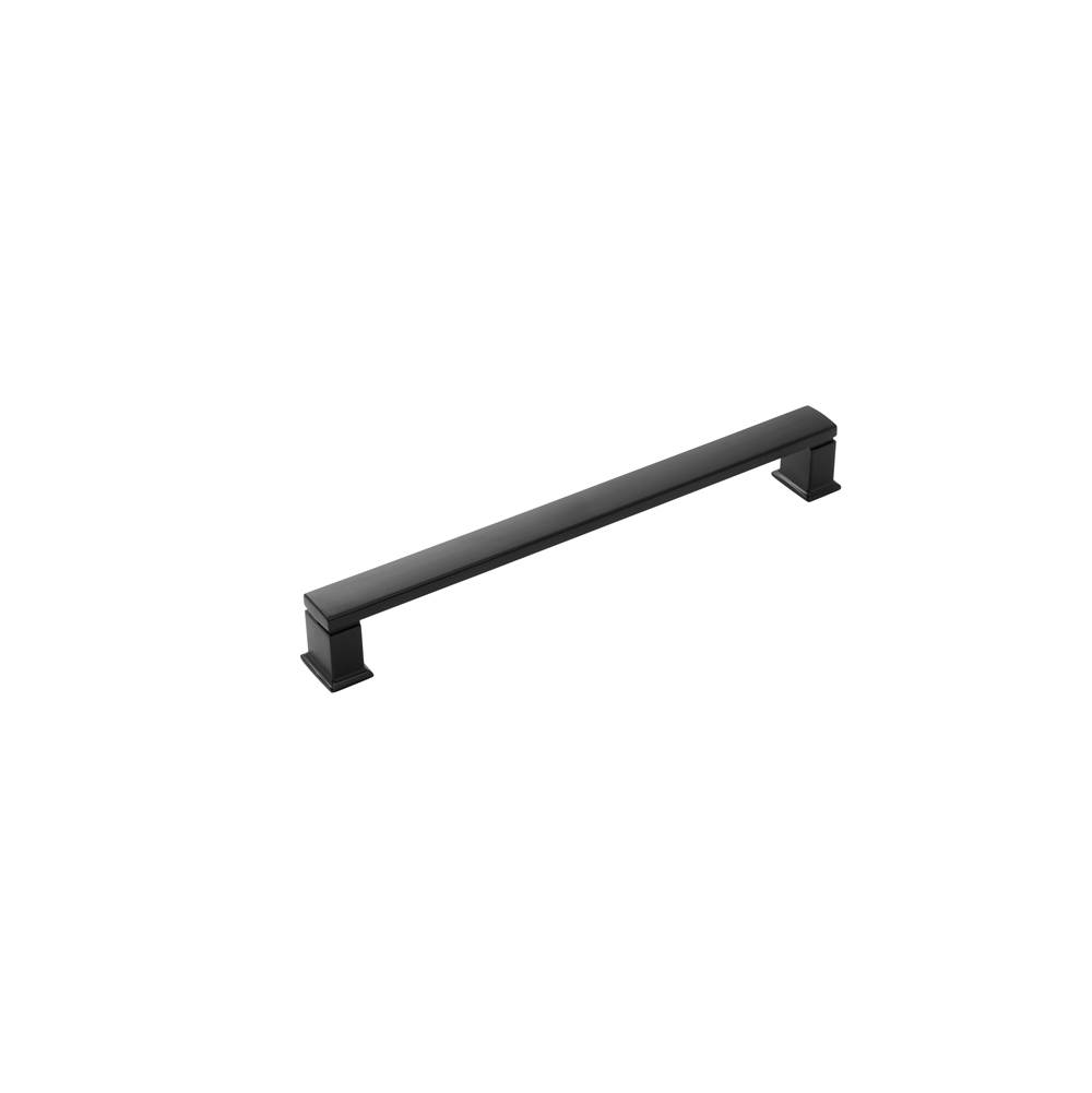 Belwith Keeler Cambridge Collection Appliance Pull 12 Inch Center to Center Matte Black Finish