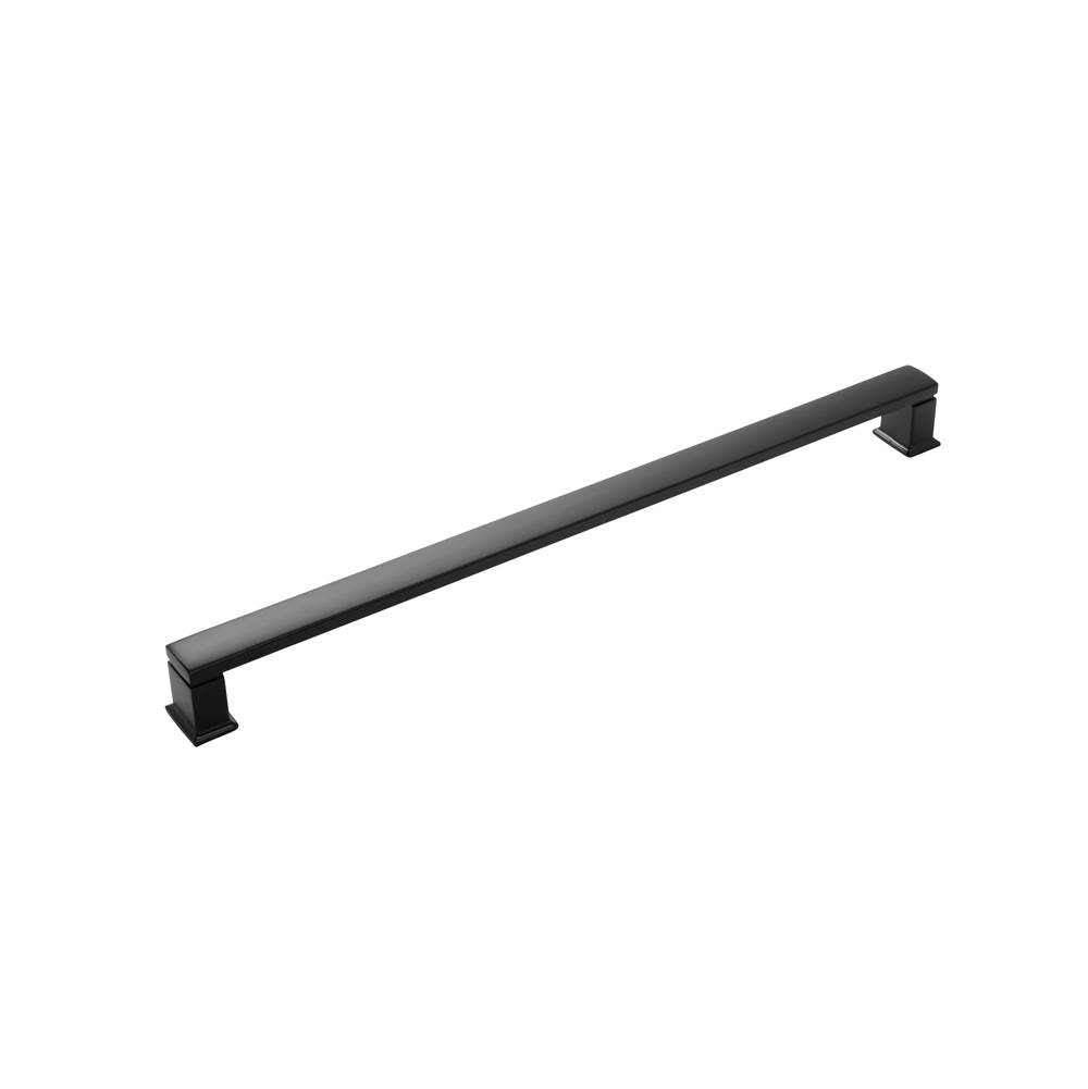 Belwith Keeler Cambridge Collection Appliance Pull 18 Inch Center to Center Matte Black Finish