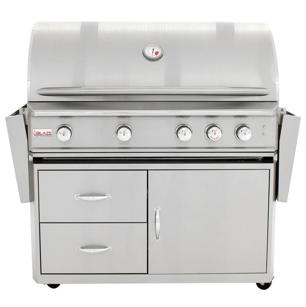 Blaze Outdoor Products Blaze Professional 44-Inch Gas Grill With Rear Infrared Burner on Cart